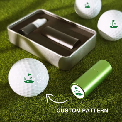 Custom Golf Ball Stamp Monogrammed Initial Name Personalised Ball Markers Golf Logo Stamper Gifts for Golfers for Men and Dad