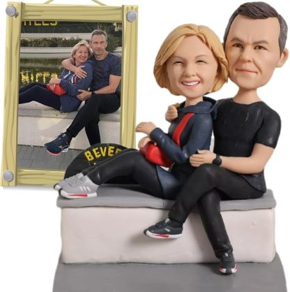 Fully Customizable 2 person Custom Bobblehead With Engraved Text