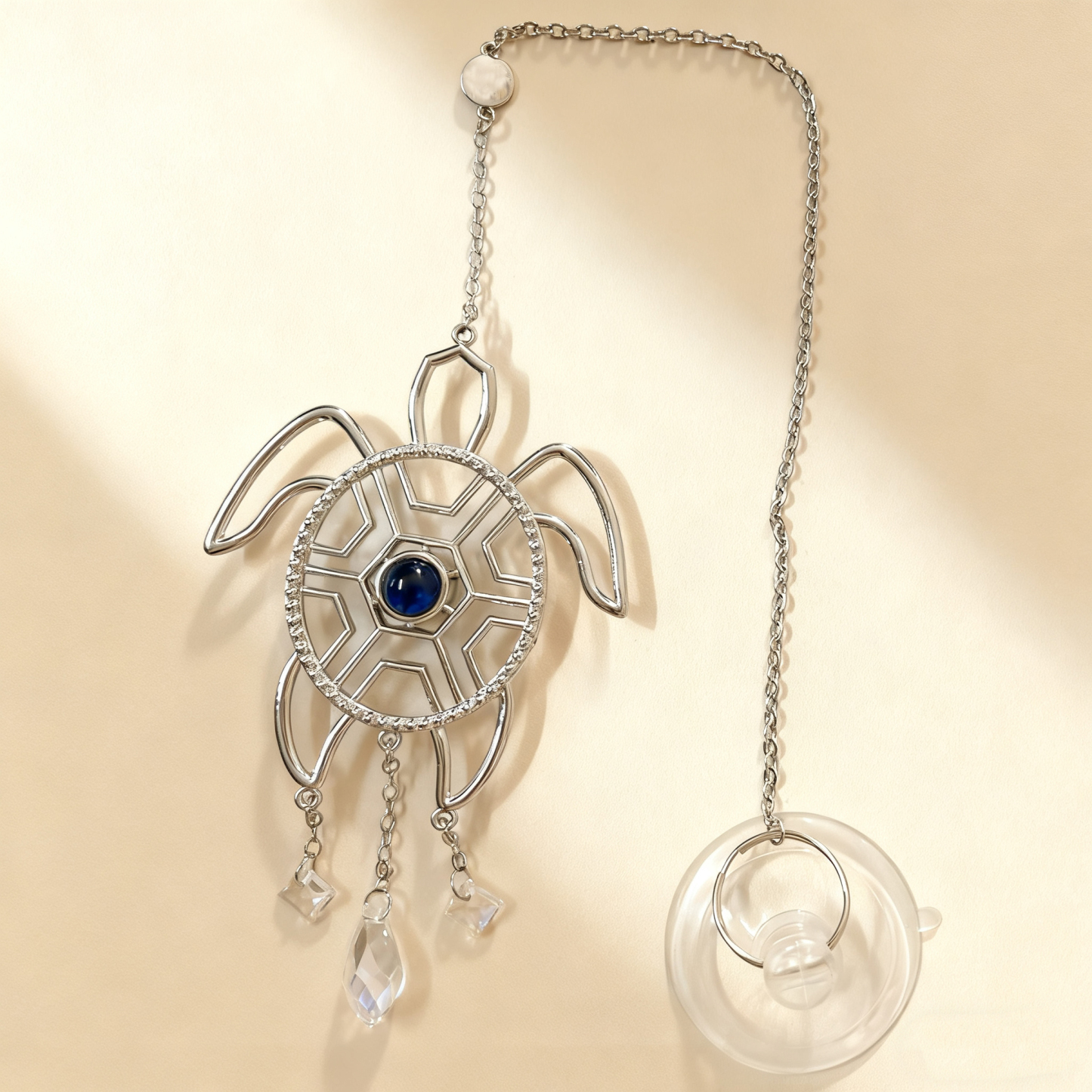 Personalised Sunburst Photo Sea Turtle Sun Catcher Custom Projection Ornaments Gift for Christmas