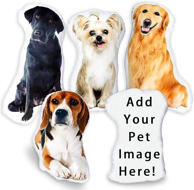 Custom 3D Pet Photo Pillow Personalised Picture Double Sided Printing Pet and Loved Ones Pillow Christmas Gifts