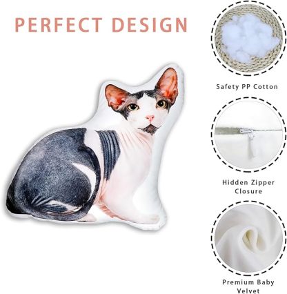Custom 3D Custom Ugly-Cute Pet Pillow Personalised Photo Printing Pillow Funny Gift for Pets