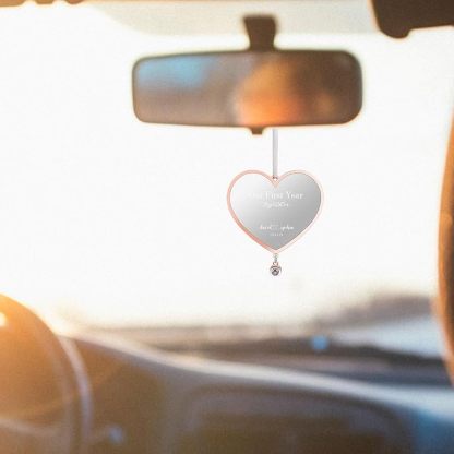 Personalised Heart Photo Ornament with Picture Inside and Text Engraved Christmas Gifts