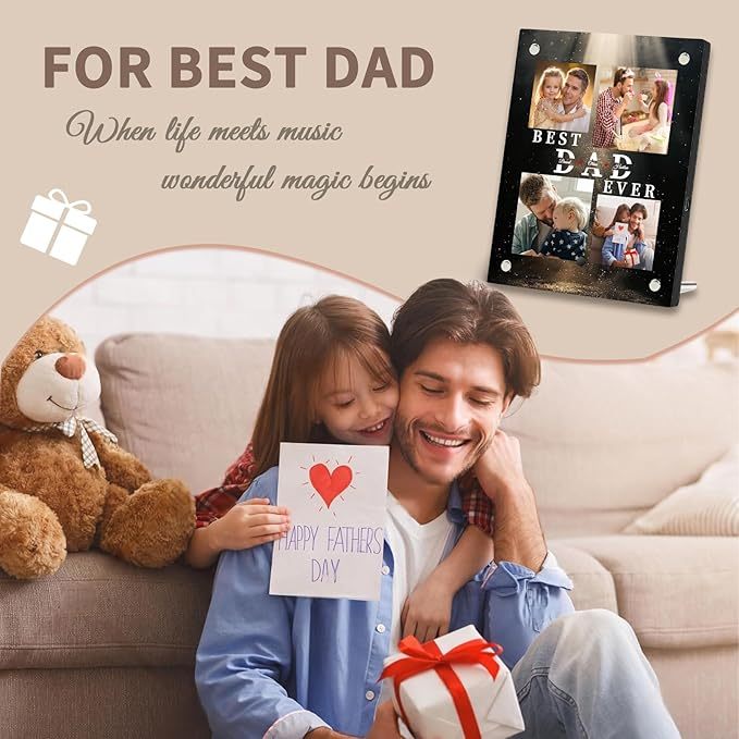 Personalised Music Photo Frame Song Ornaments Anniversary Gift For Her