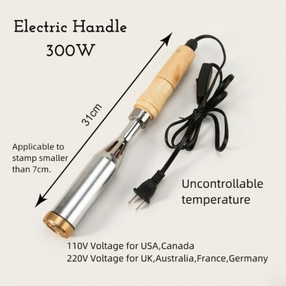 Custom Branding Iron Stamp with Your Logo Custom Metal Branding Iron Electric or Flame Heated Wood Burning Stamp