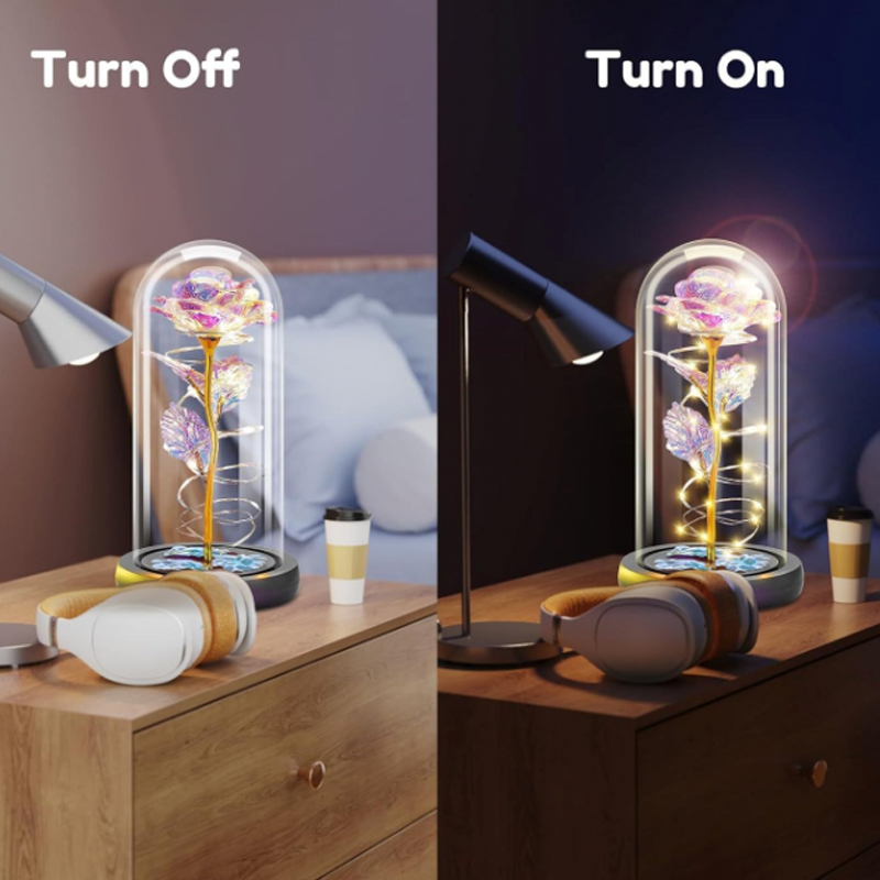 You Are My Missing Piece Personalised Photo and Names Custom Sparkly Rose Valentines Day Gifts