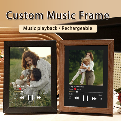 Photo Frame with Music Custom Whole Song Frame Personalised Music Player Mother's Day Gifts (Can Play Whole Song)