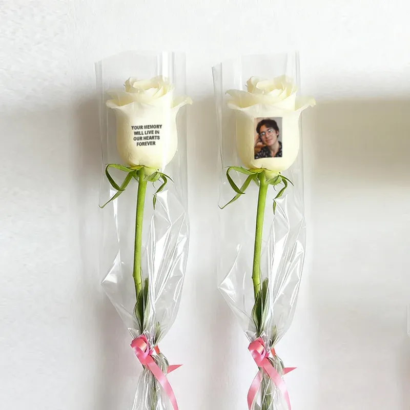Beautiful Custom Photo Rose Personalised Engravable Rose with Custom Photos The Best Gift for Couples