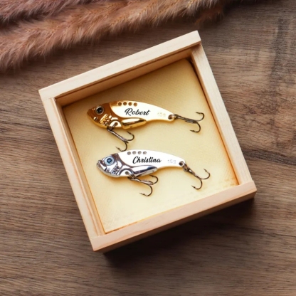 Personalised Engraved Fishing Lure Custom Lure fisherman Gift for Dad Uncle husband Father's Day Gift