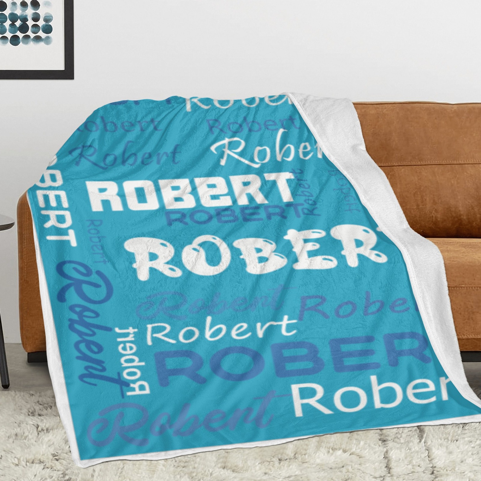 Custom Name Blankets and Throws Personalised Flannel Blanket for Kids Christmas Gifts
