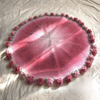 FINISHED Handmade Crochet Flower Dreamy Throw Blanket Bouquet Rose Bouquet Knitted Bouquet Ready-Made Blanket