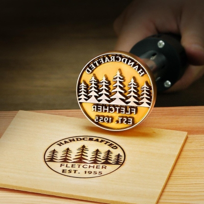 Custom Branding Iron for Woodworking and Leather Signature Wood Burning Stamp