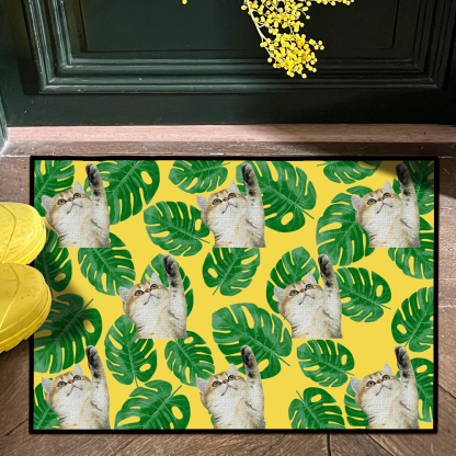Pet Photo Doormat Custom Welcome Rug Funny Personalised Entryway Mat Kennel Gift for Dog Enthusiasts