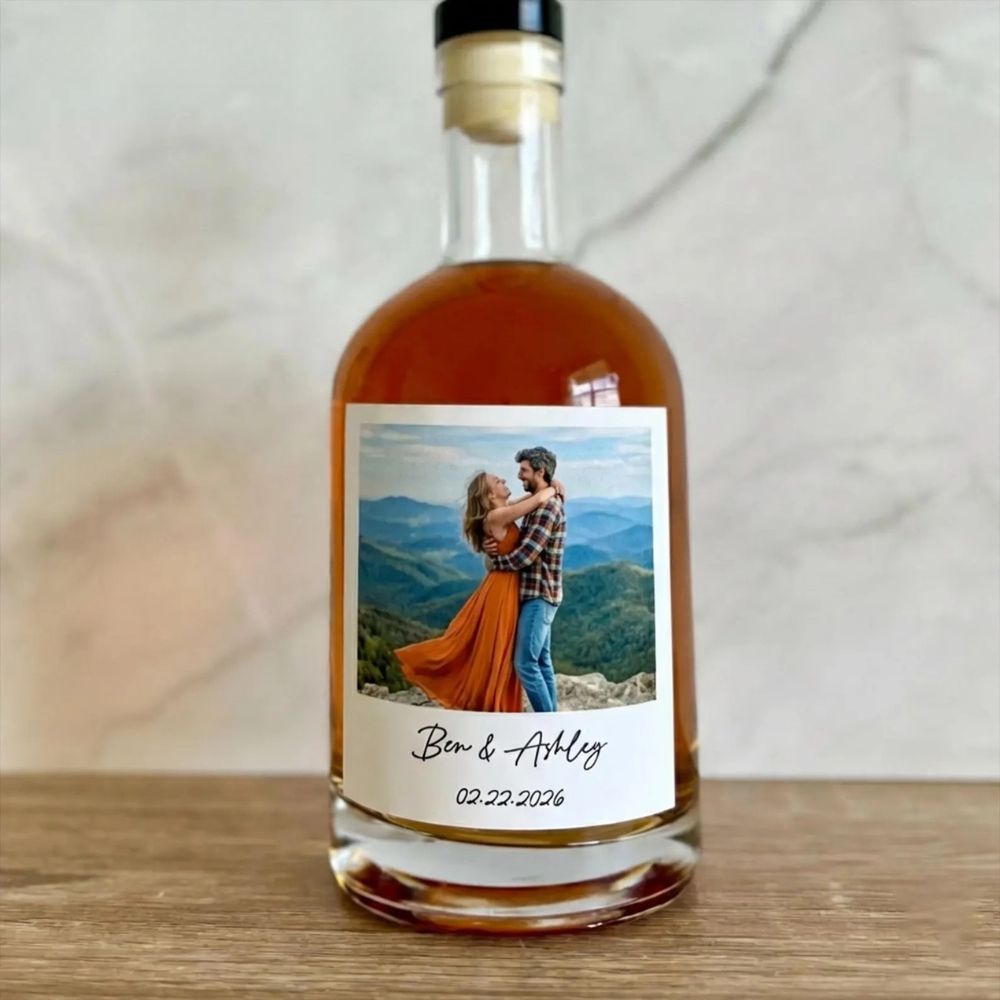 Custom Wine Bottle Labels with Photo Personalised Wine Labels for Wedding