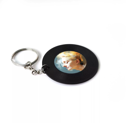Personalised Photo Album NFC Music Vinyl Record Keychain