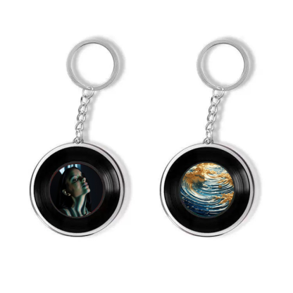 Personalised Photo Album NFC Music Vinyl Record Keychain