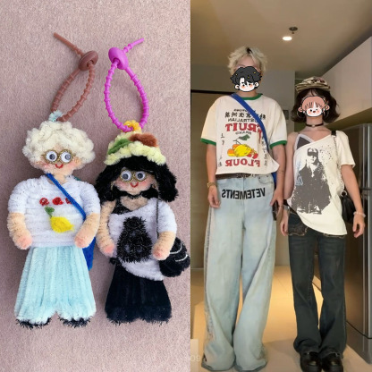 Handcraft Custom Portrait Doll Handmade Pipe Cleaner Doll Chenille Stems Stick Anime DIY Customized Human Figure Anniversary Gifts