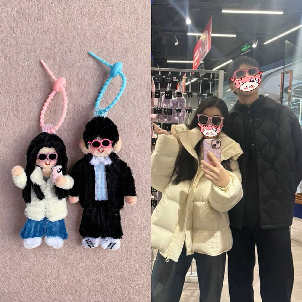 Handcraft Custom Portrait Doll Handmade Pipe Cleaner Doll Chenille Stems Stick Anime DIY Customized Human Figure Anniversary Gifts