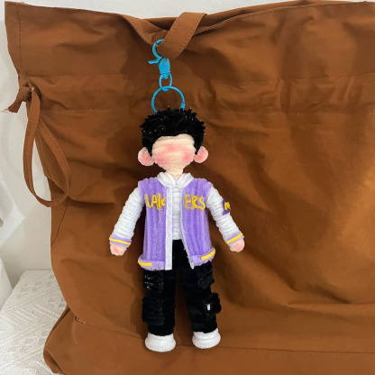 Handcraft Custom Portrait Doll Handmade Pipe Cleaner Doll Chenille Stems Stick Anime DIY Customized Human Figure Anniversary Gifts