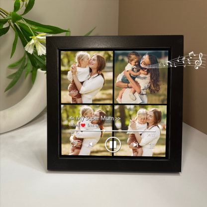 Personalised Photo Frame with Custom Whole Song Picture Frame Music Player Gifts for Mother (Can Play Whole Song)
