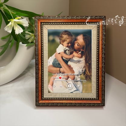 Personalised Photo Frame with Custom Whole Song Picture Frame Music Player Gifts for Mother (Can Play Whole Song)