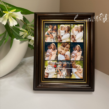 Personalised Photo Frame with Custom Whole Song Picture Frame Music Player Gifts for Mother (Can Play Whole Song)