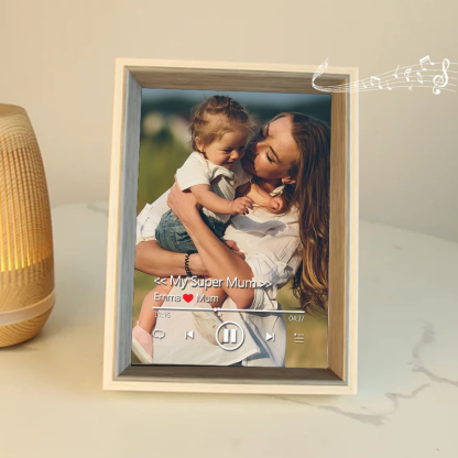 Personalised Photo Frame with Custom Whole Song Picture Frame Music Player Gifts for Mother (Can Play Whole Song)