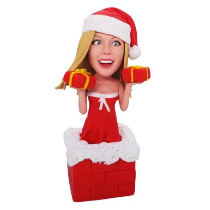Sexy Lady Christmas Custom Bobblehead Christmas Gift