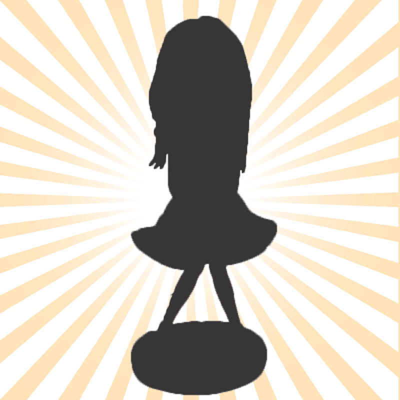 Fully Body Customizable 1 Person Custom Female Bobbleheads with Text Engraved