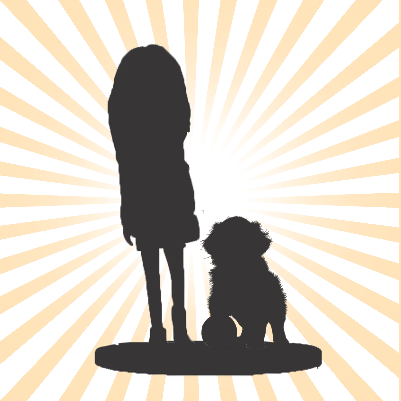 Fully Customizable Woman And Pet Custom Bobblehead with Engraved Text