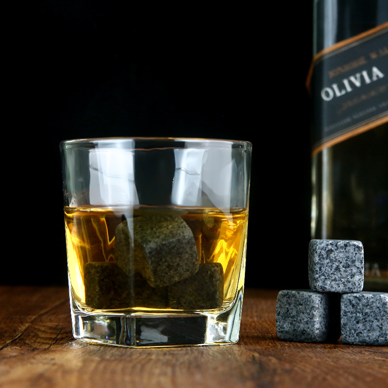 Custom Photo-Engraved Whisky Glasses Personalised Photo Whisky Set Gift Box Ice Wine Stone Wooden Box Father's Day Gift.