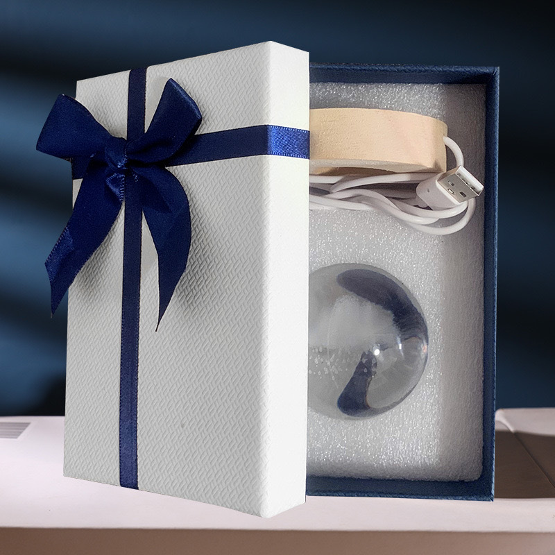 Customized 3D Fetal Ultrasound Crystal Ball Night Light Warm Gift for New Mothers