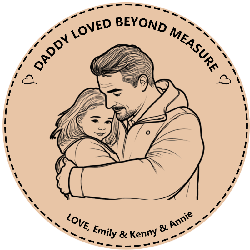 Personalised Photo Tape Measure with Custom Picture and Name Daddy Lov