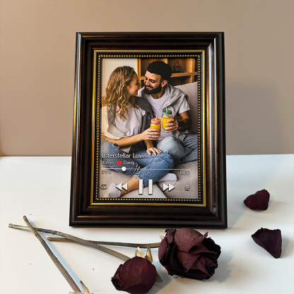 Personalised Photo Frame with Custom Whole Song Picture Frame Music Player Valentine's Day Gifts (Can Play Music)