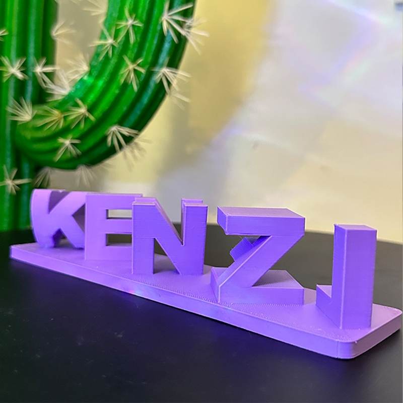 Personalised Dual Name Illusion Love 3D Printed Custom Name Plate Customized Double Sided Words Plate Best Valentines Gift