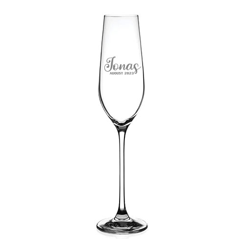 Personalised Wedding Champagne Flutes Set of 2 Custom Name and Date En