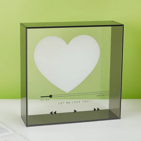 Preserved Flower Love's CD Transparent Acrylic Rose Flower Box Romantic Anniversary Gift For Girlfriend