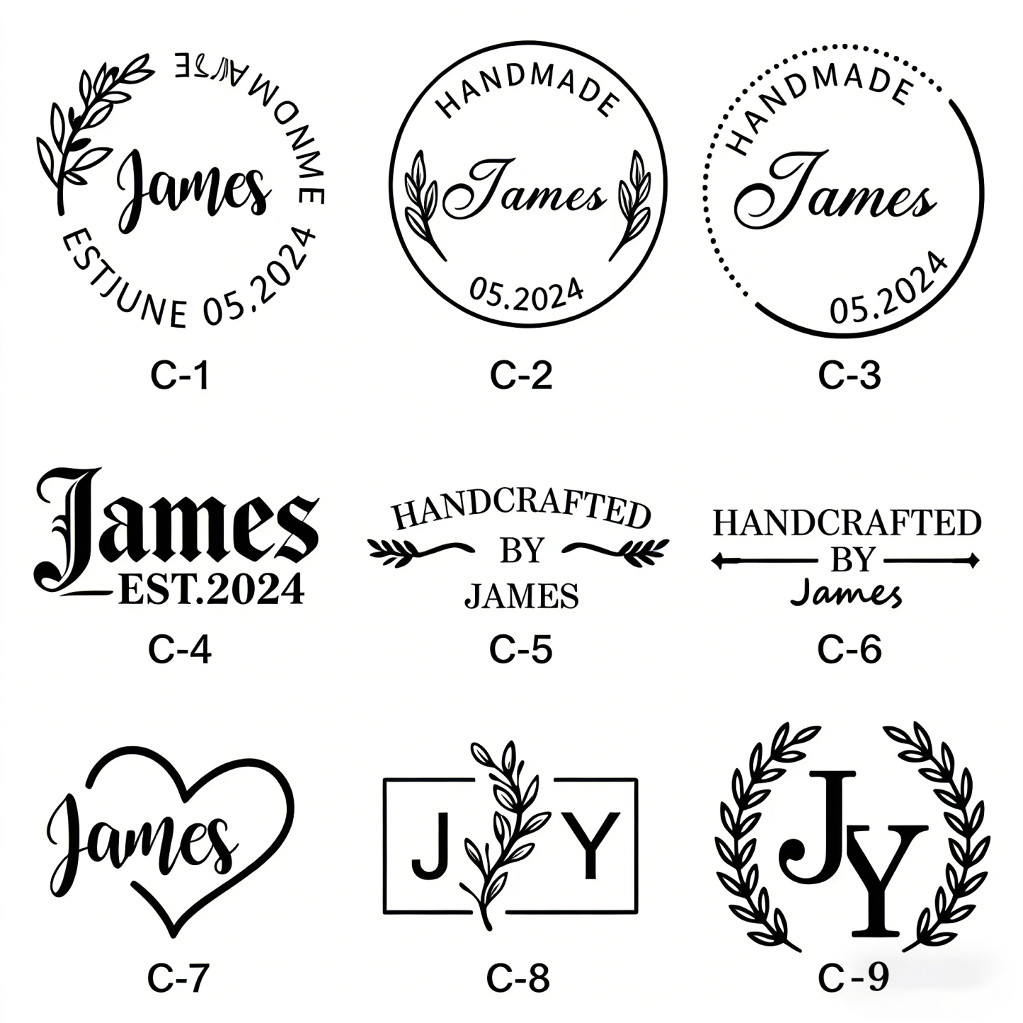 Custom Leather Branding Iron Personalised Logo Branding Stamp for Leather Custom Maker's Mark Gift for Crafter