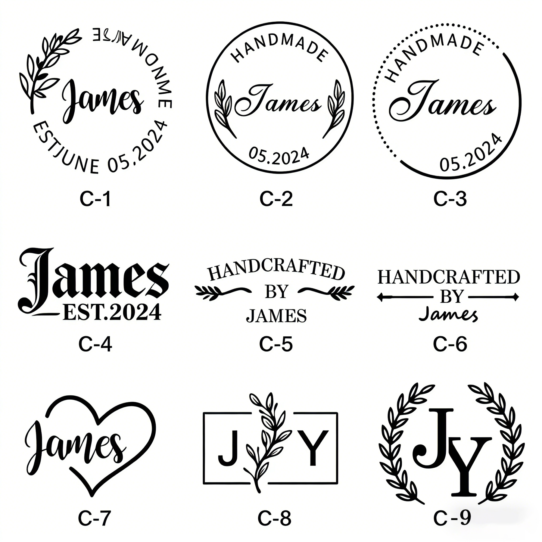 Custom Leather Branding Iron Personalised Logo Branding Stamp for Leather Custom Maker's Mark Gift for Crafter