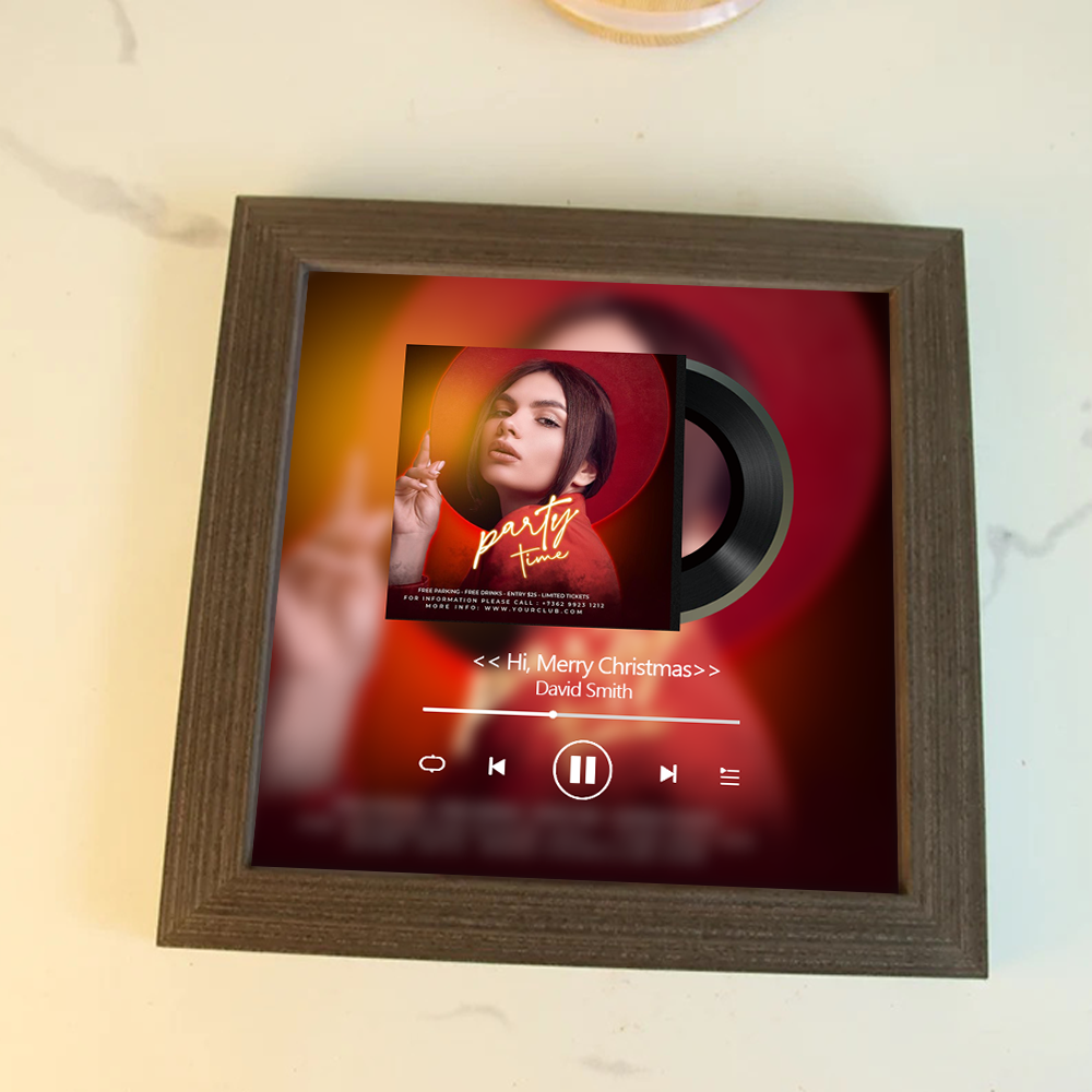 Personalised Music Photo Frame Customized with Your Song and Picture M