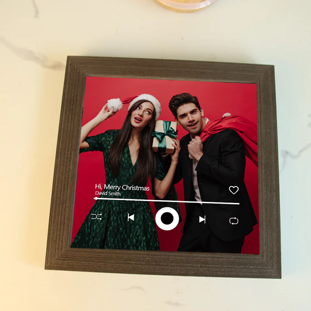 Personalised Music Photo Frame Customized with Your Song and Picture M