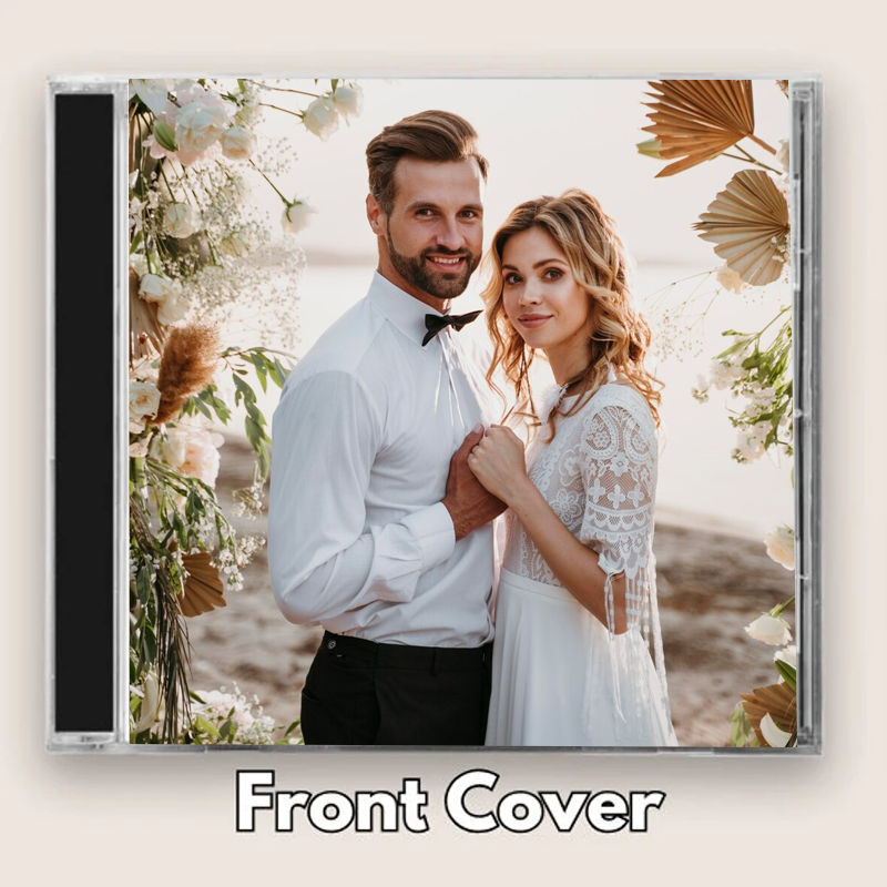 Personalised Photo CD Mixtape 12 Songs Playlist with Custom Songs Jewel Case CD Artwork Gifts