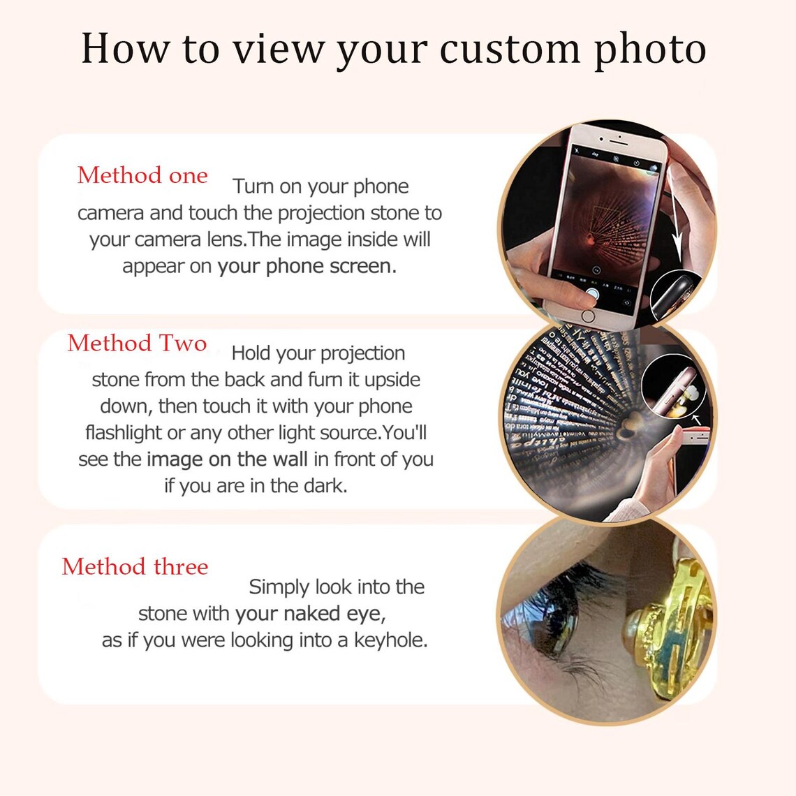 Personalised Sunburst Photo Sun Catcher Custom Projection Ornaments Gift for Christmas