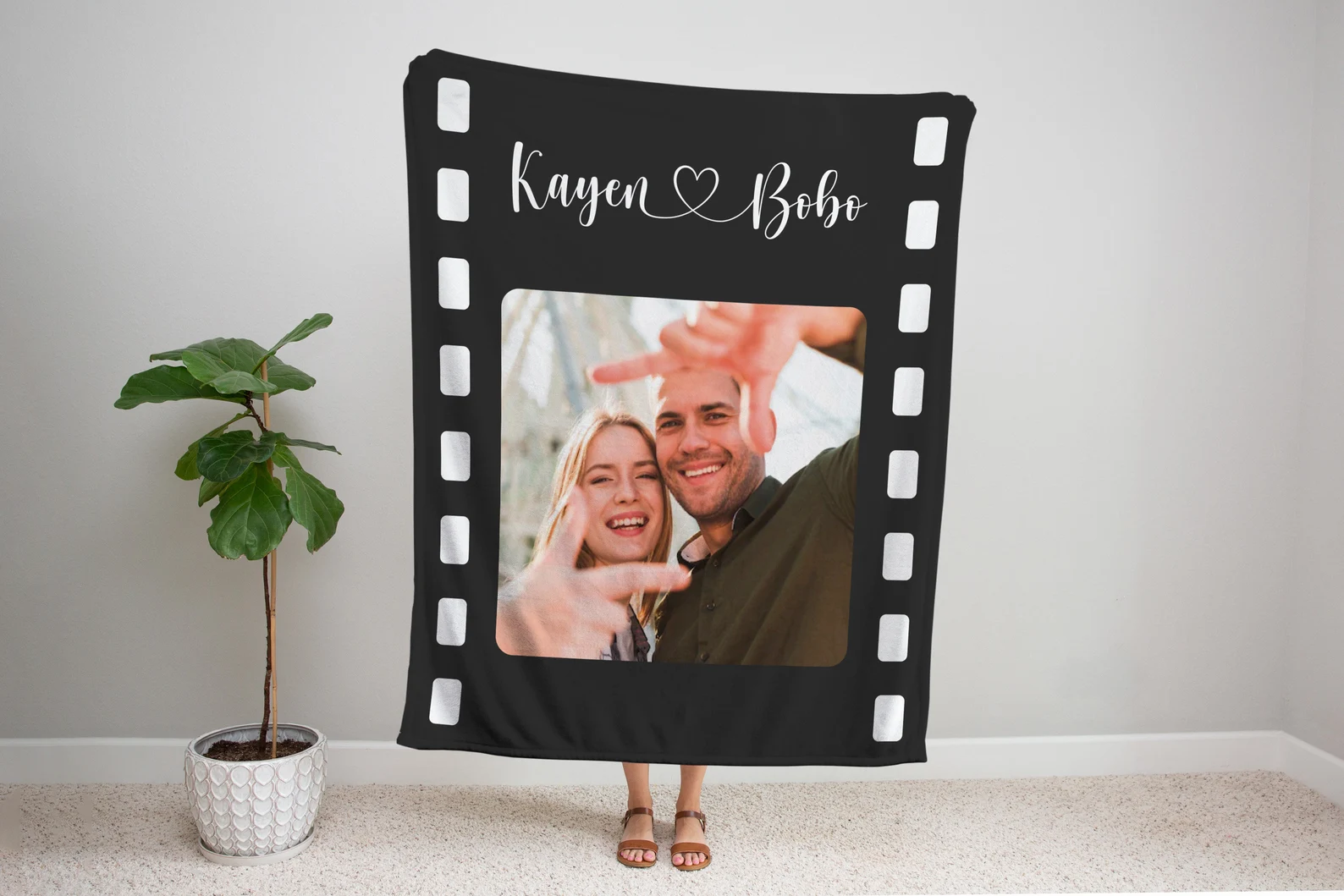 Custom Blanket with Photos Collage Blanket Personalised Throw Blanket