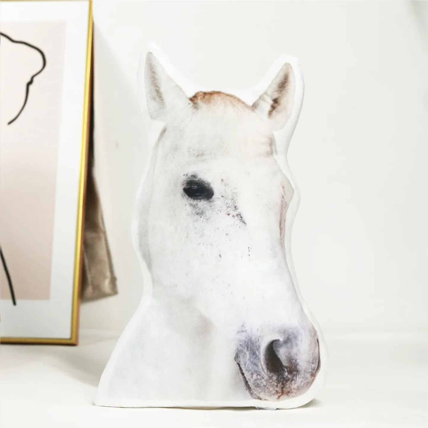 Custom 3D Horse Photo Pillow Personalised Picture Printing Pet and Loved Ones Memorial Pillow Double Side Printed