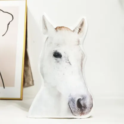 Custom 3D Horse Photo Pillow Personalised Picture Printing Pet and Loved Ones Memorial Pillow Double Side Printed
