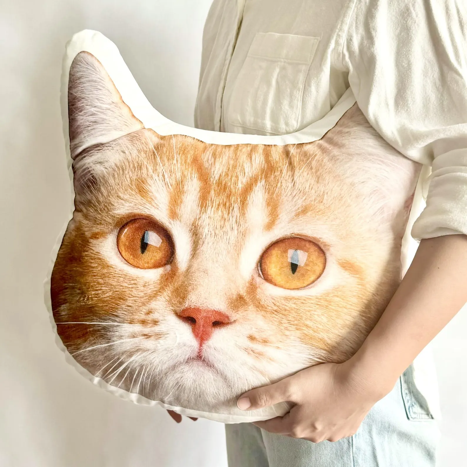 Custom Pet 3D Pillow Personalised Pet Head Face Plush Pillow Funny Home Decor
