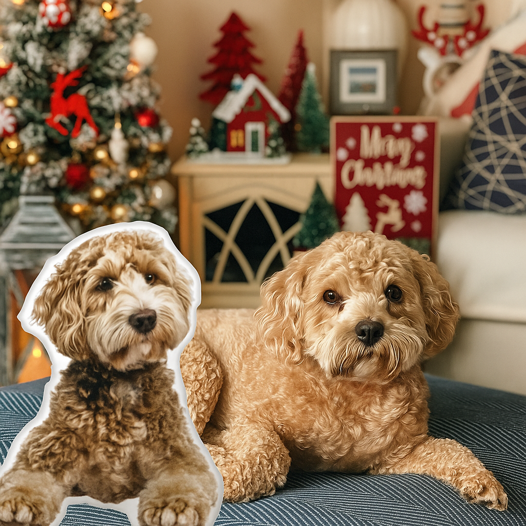 Custom 3D Pet Photo Pillow Personalised Picture Double Sided Printing Pet and Loved Ones Pillow Christmas Gifts