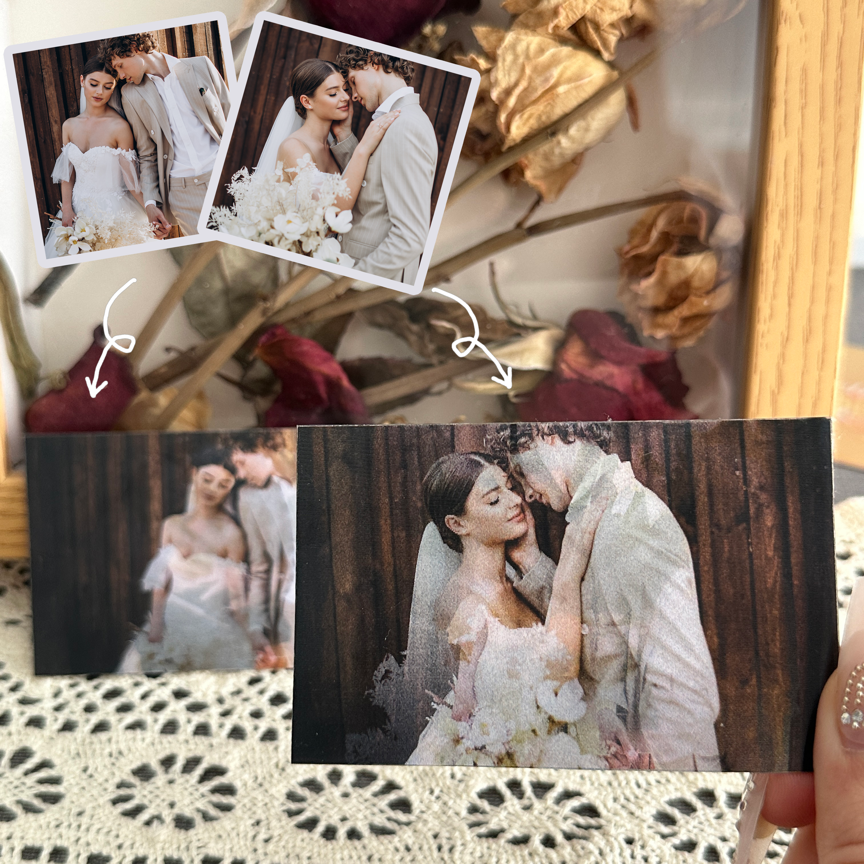 Customizable Photo & Text Changing Rainbow Card Personalised Anniversary Greeting Card