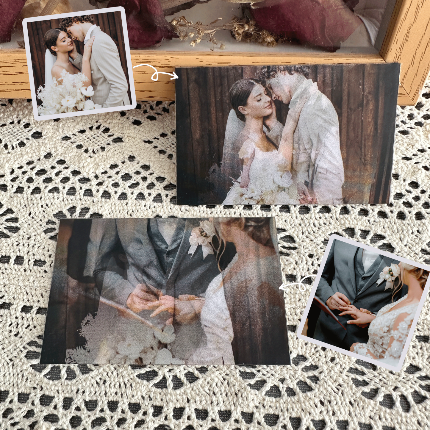 Customizable Photo & Text Changing Rainbow Card Personalised Anniversary Greeting Card