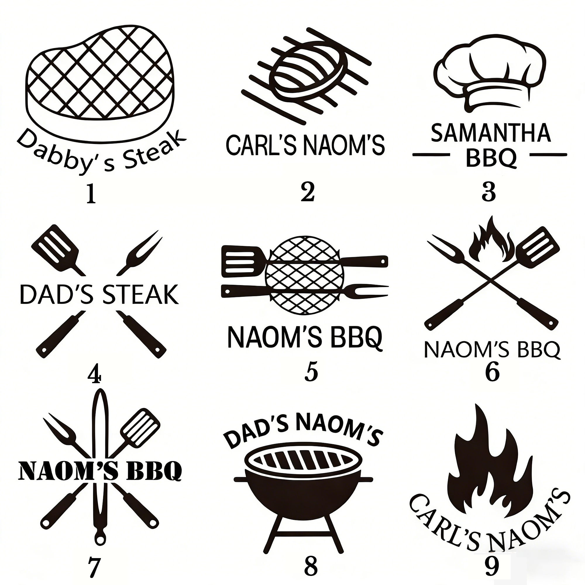 Custom Steak Branding Iron Personalised Branding Iron for Grilling Electric Branding Stamp for Food, BBQ